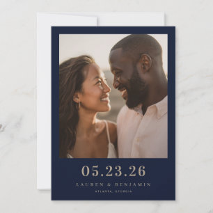 Midnight Baroque Wedding Save The Date