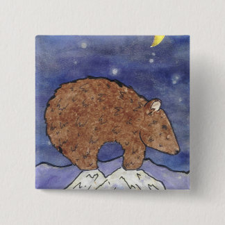 Midnight Bear 15 Cm Square Badge