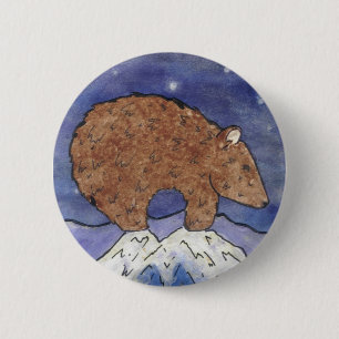 Midnight Bear 6 Cm Round Badge