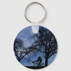 Midnight Bike Ride Key Ring