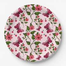 Midnight Bloom Butterfly Floral
