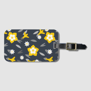 Midnight Bloom Luggage Tag