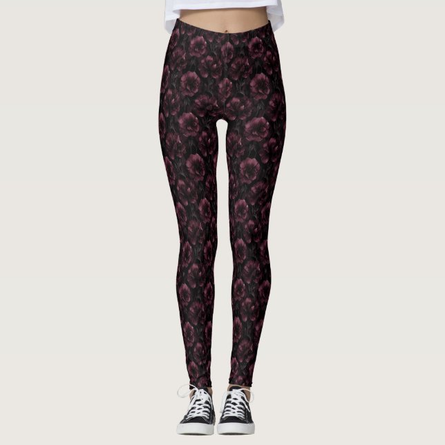 Midnight Bloom Mother’s Day Leggings (Front)