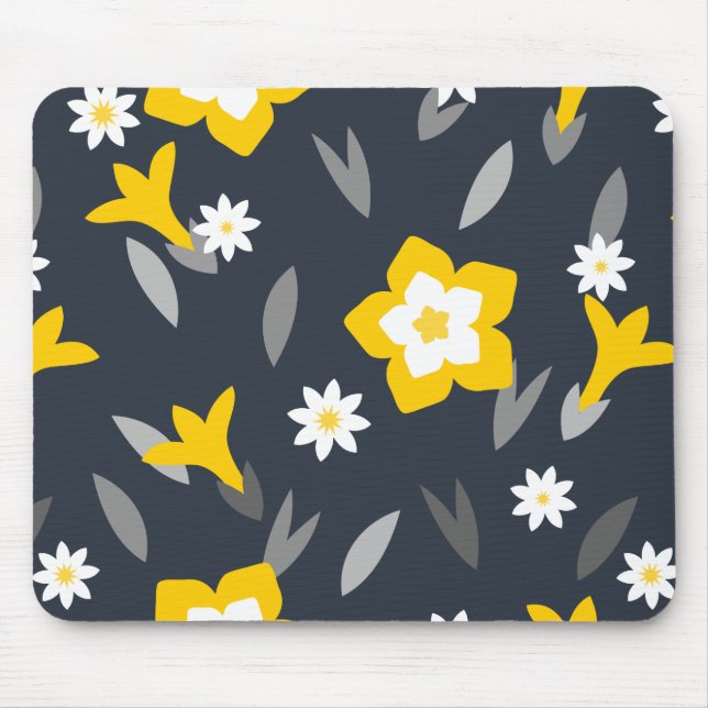 Midnight Bloom Mouse Pad (Front)