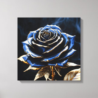 Midnight Bloom Rose Canvas Print