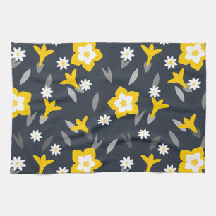 Midnight Bloom Tea Towel
