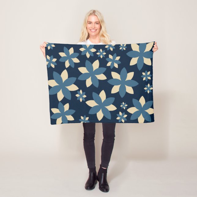 Midnight Blossom Floral Blanket (In Situ)