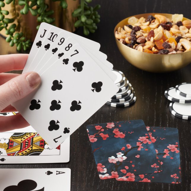 Midnight Blossoms Playing Cards (In Situ)