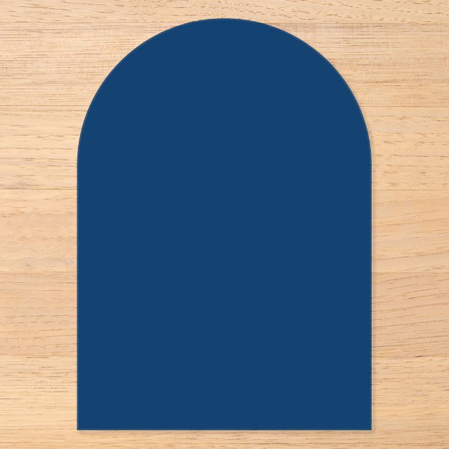 Midnight Blue Acrylic Invitation – Customisable (Front)