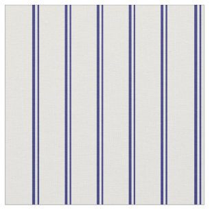 Midnight Blue and Mint Cream Coloured Pattern Fabric