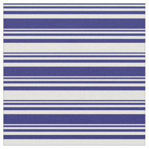 Midnight Blue and Mint Cream Coloured Pattern Fabric