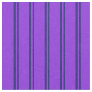 Midnight Blue and Purple Coloured Lines Fabric