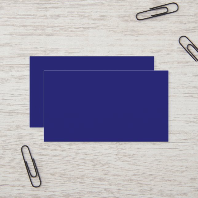 Midnight Blue Business Card (Front/Back In Situ)