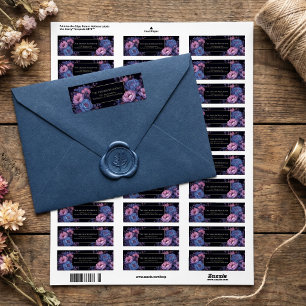 Midnight Blue Celestial Peony Border
