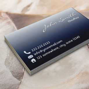Midnight Blue Chauffeur Business Card