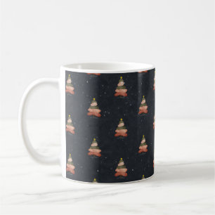 Midnight Blue Christmas Tree – Night Design Coffee Mug