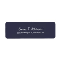 Midnight Blue Creative Handwriting Script Plain