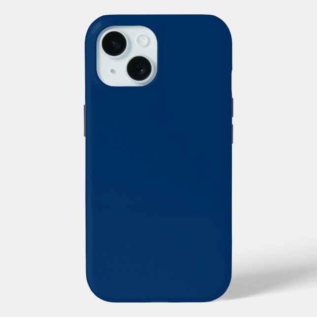 Midnight Blue Custom iPhone Case (Back)