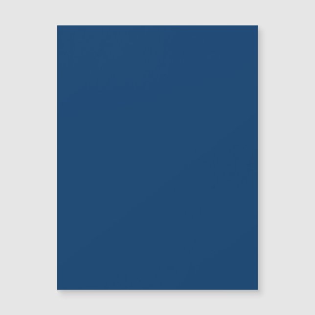 Midnight Blue Custom Magnetic Card – Sleek (Front)