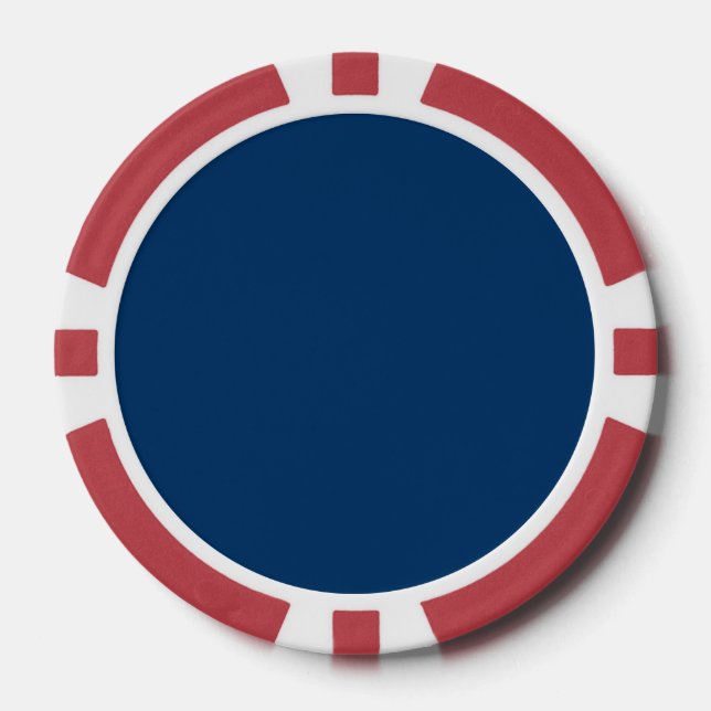 Midnight Blue Custom Poker Chip (Front)