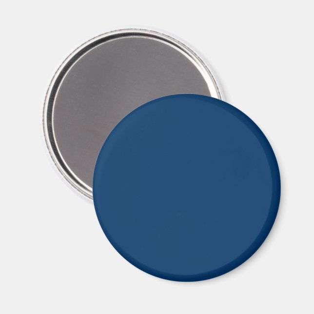 Midnight Blue Custom Round Magnet (Front/Back)