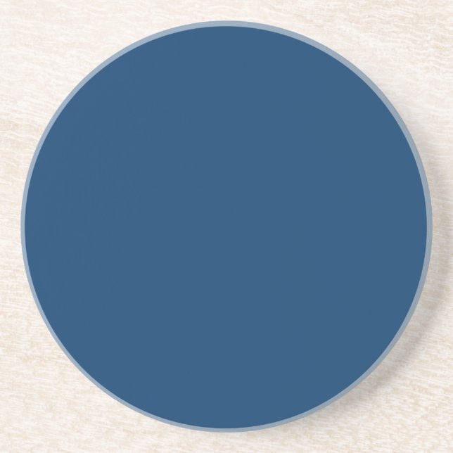 Midnight Blue Custom Sandstone Coaster (Front)