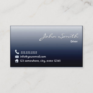 Midnight Blue Driver Business Card
