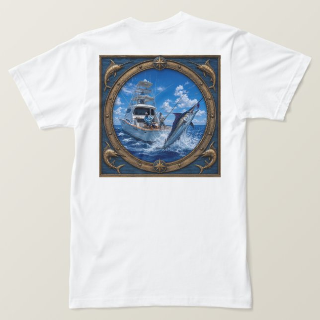Midnight Blue Marlin T-Shirt (Design Back)