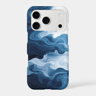 Midnight Blue Ocean Waves – Abstract Fluid Art