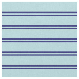 Midnight Blue & Powder Blue Lines Pattern Fabric