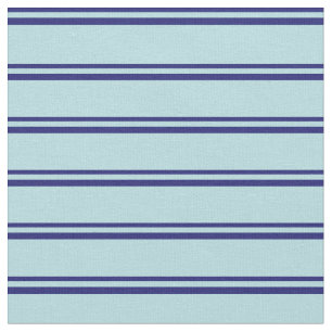 Midnight Blue & Powder Blue Stripes Fabric