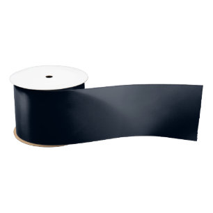 Midnight Blue Solid 3 inch Satin Ribbon