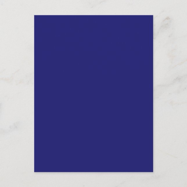 Midnight Blue Solid Colour Postcard (Front)