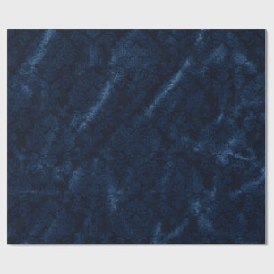 Midnight Blue Velvet Wrapping Paper
