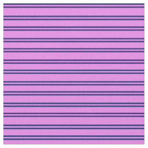 Midnight Blue & Violet Pattern of Stripes Fabric