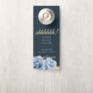Midnight blue Welcome/Do Not Disturb Door Hanger