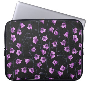 Midnight Bluebells, Harebells, Bellflowers 2 Laptop Sleeve