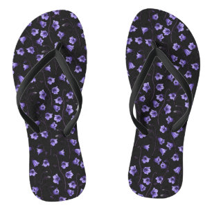 Midnight Bluebells, Harebells, Bellflowers Jandals