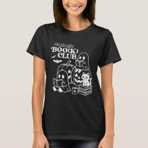 Midnight Boo(k) Club Halloween Ghosts Reading Book T-Shirt