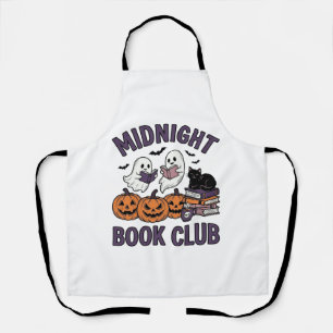 Midnight Book Club Halloween Reading Design_1 Apron