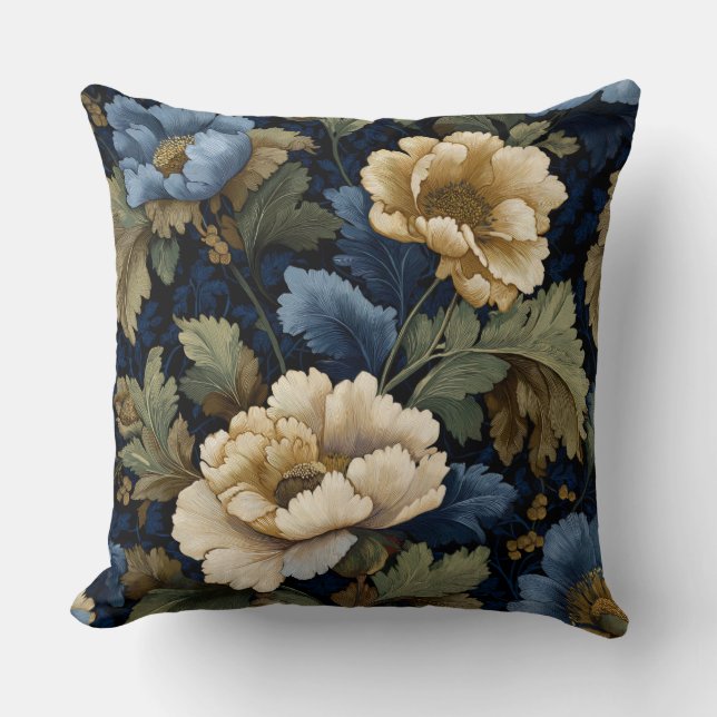 Midnight Botanica Elegance Cushion (Front)