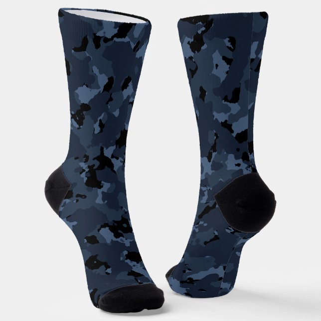 Midnight Camo Socks (Angled)