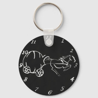 Midnight Carriage black Keychain