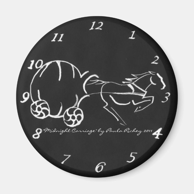 Midnight Carriage black Magnet (Front)