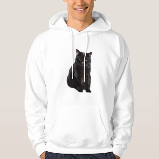 midnight cat  hoodie (Front)