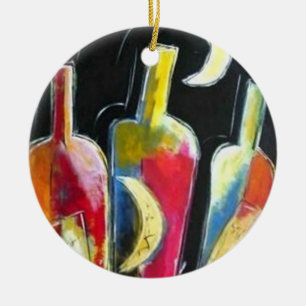 Midnight Celebration Ceramic Tree Decoration