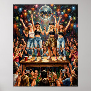Midnight Celebration Energy Party Poster