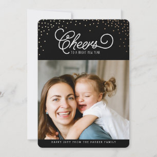 Midnight Cheers Photo Card