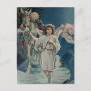 Midnight Christmas Angel Postcard