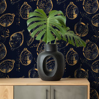 Midnight Citrus | Gold and Navy Lemon